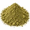 Soursop powder on a white background